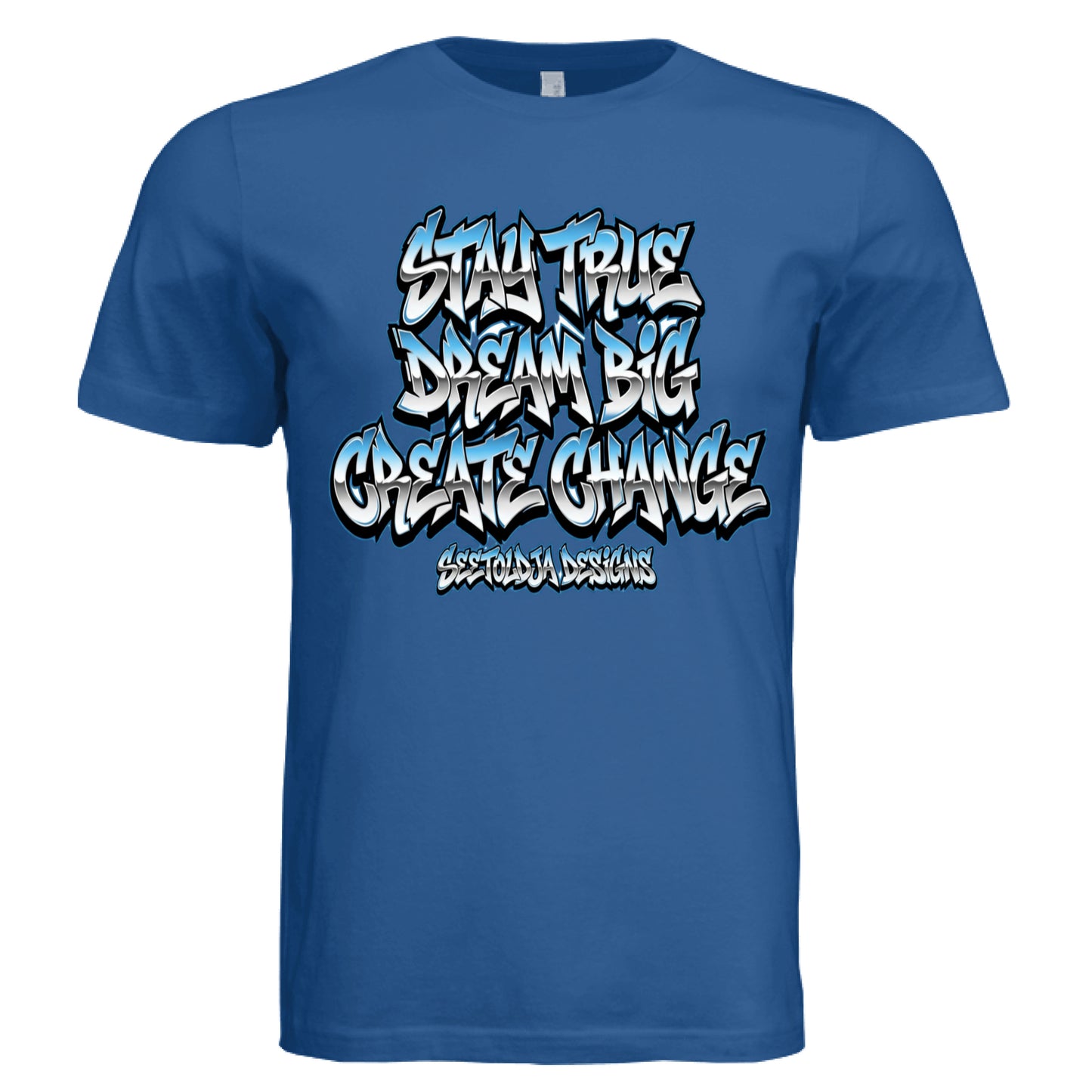Solid True Royal Triblend - FRONT